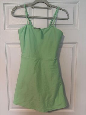 ALO Yoga Mint Green Mini Dress with Thin Straps